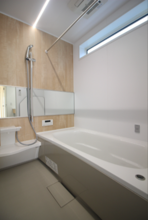 横須賀市舟倉、新築一戸建ての風呂画像です