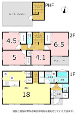 横須賀市舟倉、新築一戸建ての間取り画像です