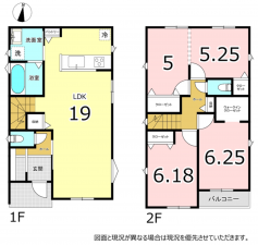 横須賀市森崎、新築一戸建ての間取り画像です