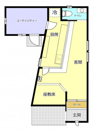横須賀市佐原、収益物件/店舗の間取り画像です