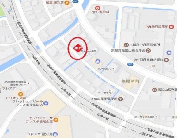 福知山市篠尾新町、土地の画像です