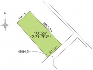 福知山市字堀、土地の間取り画像です