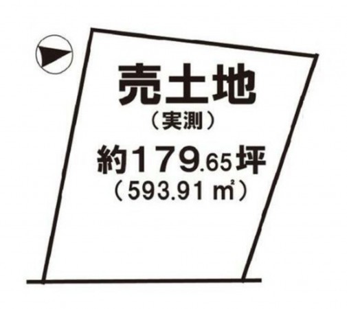 綾部市別所町、土地の間取り画像です
