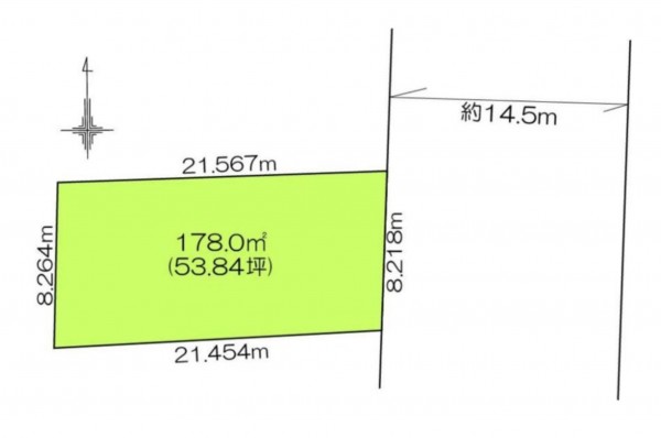 綾部市井倉町、土地の間取り画像です