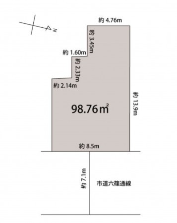 舞鶴市字浜、土地の画像です