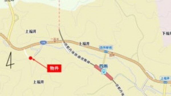 舞鶴市字上福井、土地の画像です