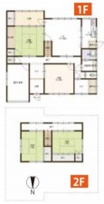 舞鶴市清美が丘、中古一戸建ての間取り画像です