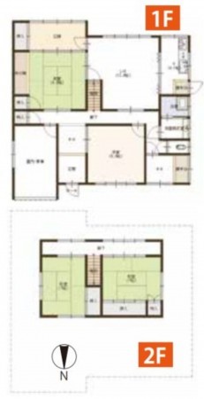 舞鶴市清美が丘、中古一戸建ての間取り画像です