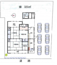 福知山市大江町、中古一戸建ての間取り画像です