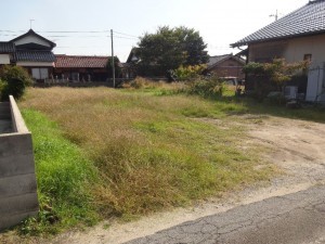 米子市和田町、土地の前面道路を含む現地写真画像です