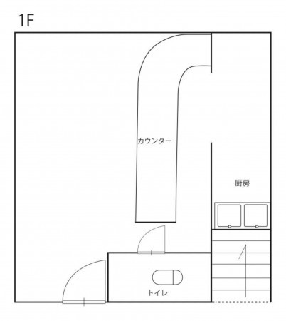 鳥取市永楽温泉町、収益物件/店舗付住宅の間取り画像です