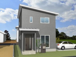 出雲市大津町、新築一戸建ての外観画像です