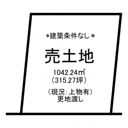 鳥取市青谷町青谷、土地の間取り画像です