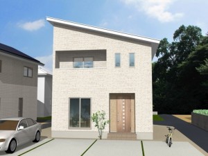 出雲市芦渡町、新築一戸建ての完成予想図（外観）画像です