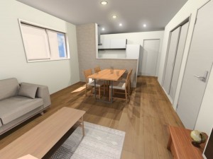 出雲市芦渡町、新築一戸建ての内装画像です