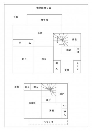 松江市東津田町、土地の間取り画像です