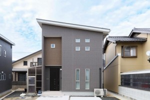 出雲市矢野町、新築一戸建ての外観画像です