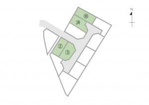 鳥取市、土地の間取り画像です