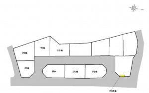 松江市八雲町東岩坂、土地の間取り画像です