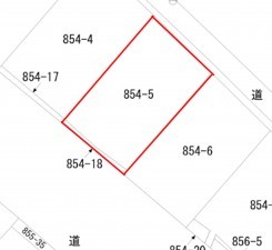 出雲市多伎町口田儀、土地の間取り画像です