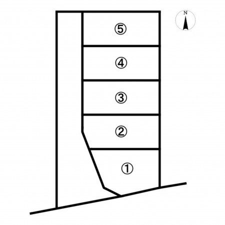 鳥取市大杙、土地の間取り画像です