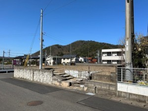 鳥取市滝山、土地の間取り画像です