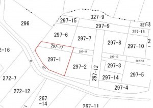 鳥取市丸山町、土地の間取り画像です