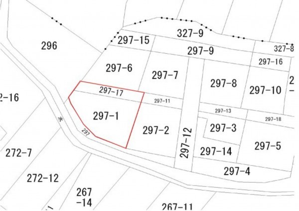 鳥取市丸山町、土地の間取り画像です