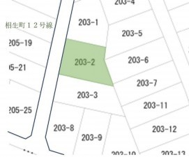 鳥取市相生町、土地の間取り画像です