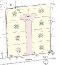 境港市外江町、土地の間取り画像です