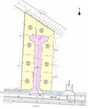 鳥取市徳吉、土地の間取り画像です