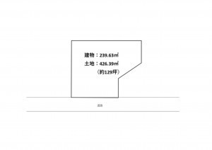 出雲市今市町北本町、土地の間取り画像です