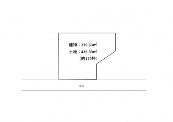 出雲市今市町北本町、土地の間取り画像です