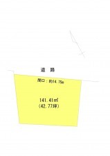 松江市上乃木、土地の間取り画像です