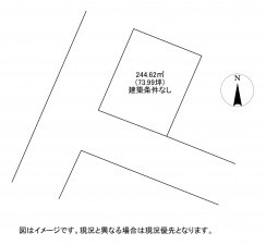 八頭郡八頭町郡家、土地の間取り画像です