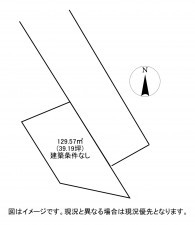 松江市八幡町、土地の間取り画像です
