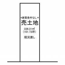 鳥取市南町、土地の間取り画像です