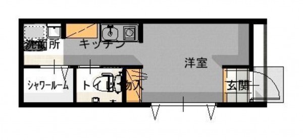 出雲市天神町、新築一戸建ての間取り画像です