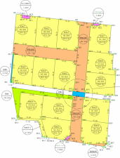 出雲市大津町、土地の間取り画像です