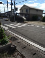 米子市皆生、土地の前面道路を含む現地写真画像です