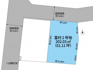 出雲市斐川町富村、土地の間取り画像です