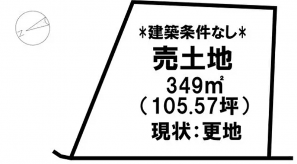 米子市岡成、土地の画像です