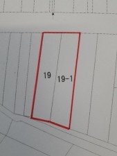 松江市石橋町、土地の間取り画像です