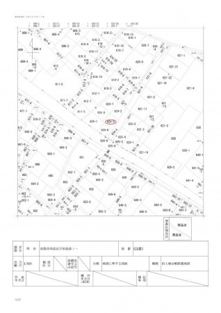 鳥取市西品治、土地の間取り画像です
