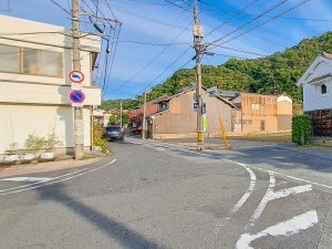 鳥取市立川町、土地の前面道路を含む現地写真画像です