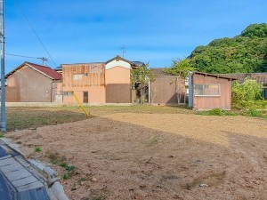 鳥取市立川町、土地の前面道路を含む現地写真画像です