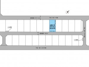 出雲市斐川町出西、土地の間取り画像です