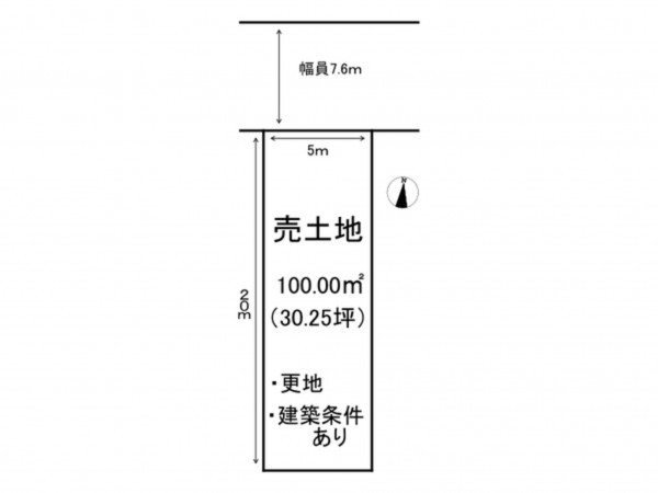 出雲市塩冶有原町、土地の間取り画像です