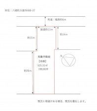 八頭郡八頭町久能寺、土地の間取り画像です