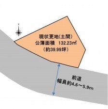 松江市魚瀬町、土地の間取り画像です